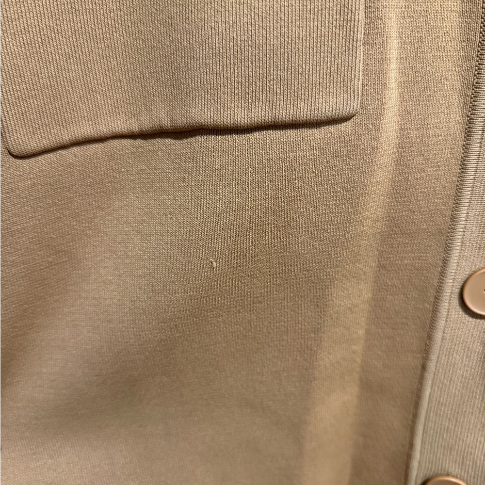 Sandro Martine Belted Over-Shirt Style Cardigan In Ochre - Picture 13 of 14